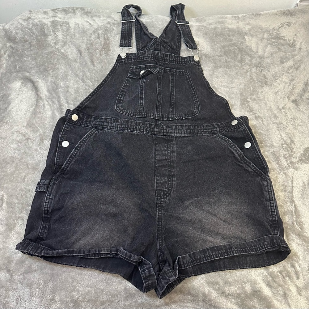 No boundaries denim shorts overalls, juniors XL 15-17